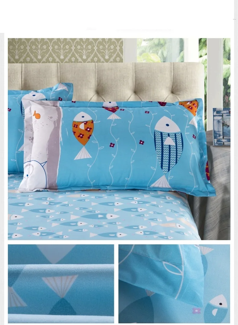 Лист один Pillowe чехол 48x74 см печать Подушка Чехол Funda de almohada - Цвет: Pillowcase-9
