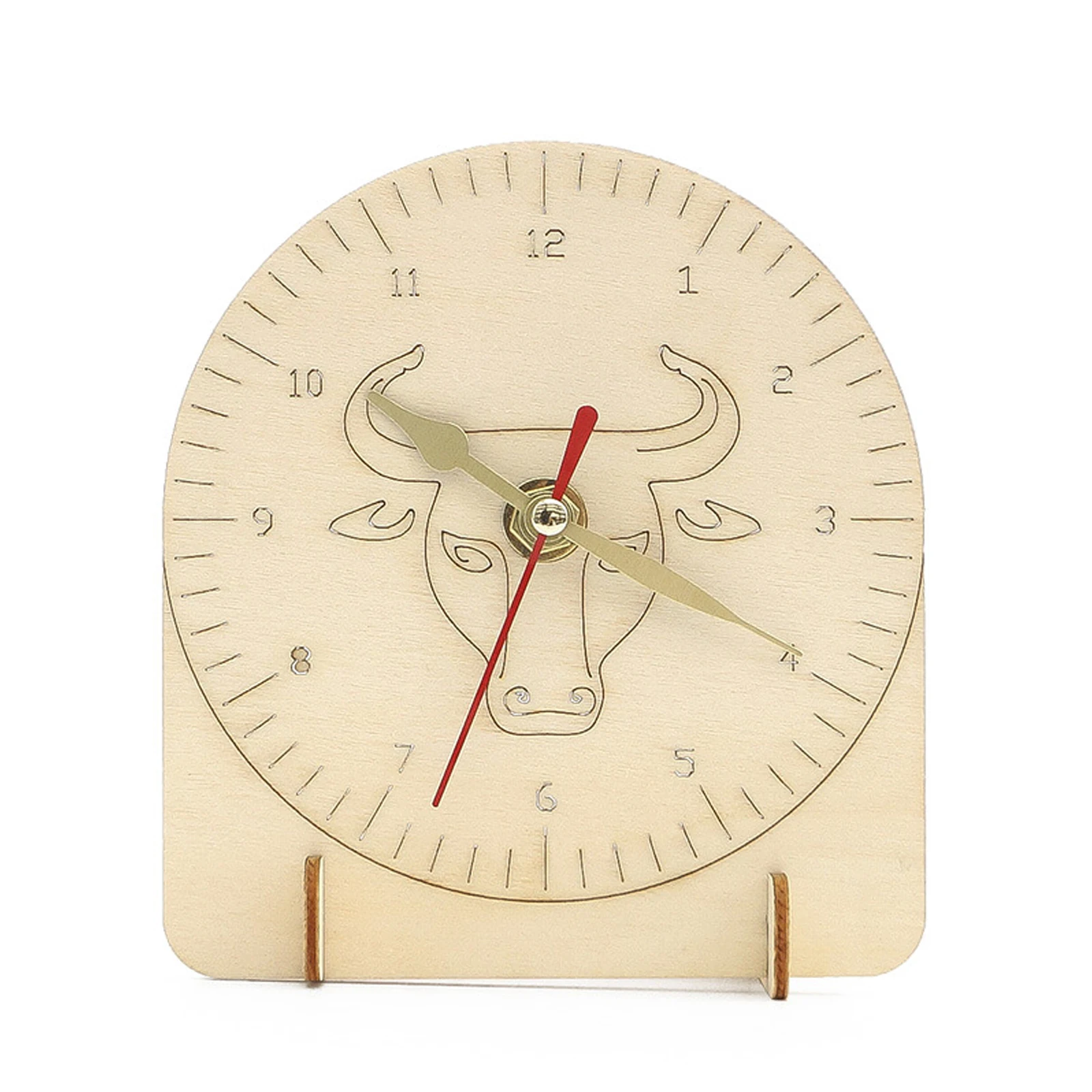 Часы стебель творческая деревянная