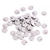 6mm 8mm 10mm 12mm No Fade Charms 316 Stainless Steel Round One Hole Charms for necklace pendant charms diy jewelry making ► Photo 2/6