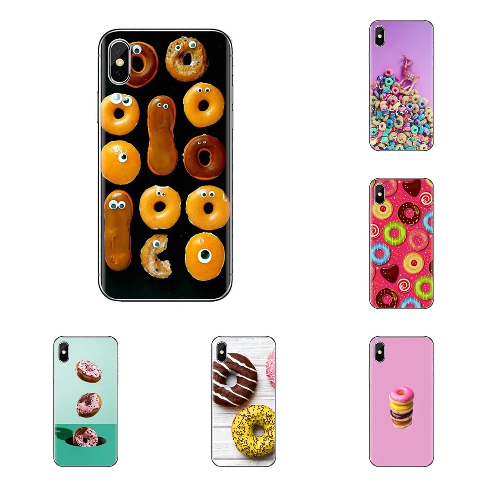Пончик пончики печенье посыпать для huawei G7 G8 P7 P8 P9 P10 P20 P30 Lite Mini Pro P Smart плюс 2017 2018 2019