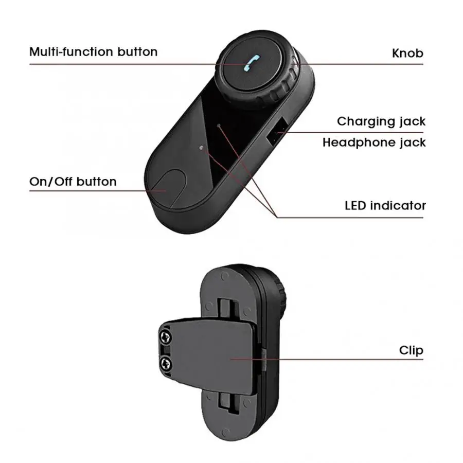 1 Пара мотоциклетный шлем Bluetooth наушник для внутренней связи гарнитура без рук