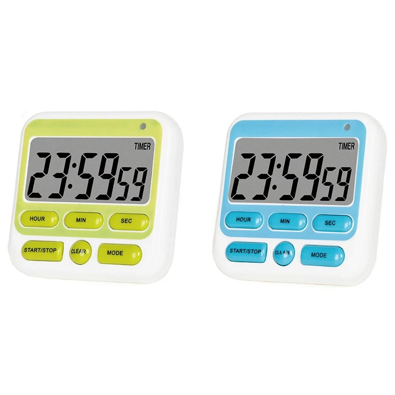 Kitchen Timer Digital Timer With Clock For Cooking Classroom Timer For Teachers Kids For Baking Sports Study Kitchen Timers Aliexpress