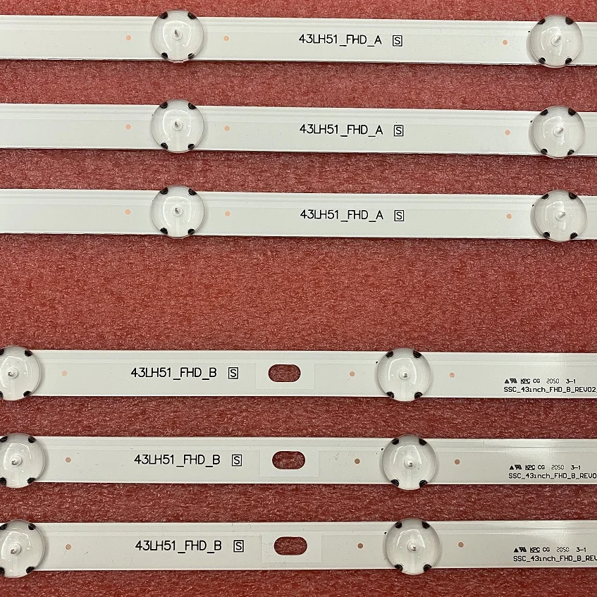 TV용 LED 백라이트, 43LH513V 43LH590V 43LF510V 43LF5100 43LH5100 43LH5700 43LH570A 43LH520V 43LH590 43LJ515V 43LH510V 43LH