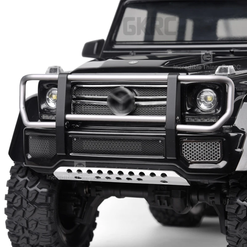 Traxxas Trx-4 G500 Mercedes G63 металлический передний бампер дикий бампер Cnc Servo передний бампер база передний анти-столкновения