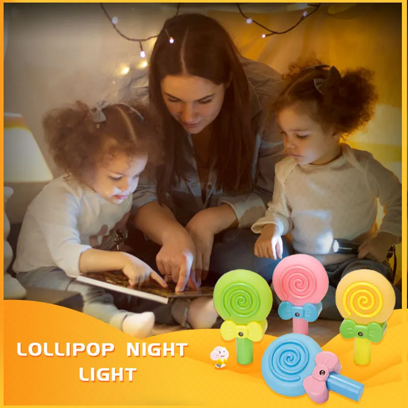 

Colorful Candy Bedside Wall Light Sensor Control LED Night Light Lamp Kids Children Bedside Lights with US Plug for Kids Bedroom