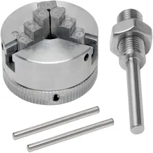 Z011 mandril de torno Manual de 3 mordazas, Mini portabrocas autocentrante de acero de alto carbono para herramientas de máquina de torno