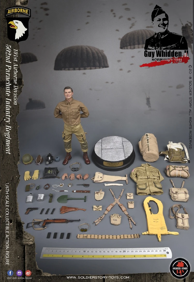 SS110 1/6 масштаб мужской Solider Второй мировой войны 101ST дивизии воздуха GUY WHIDDEN II полный набор фигурка модель для поклонников подарки