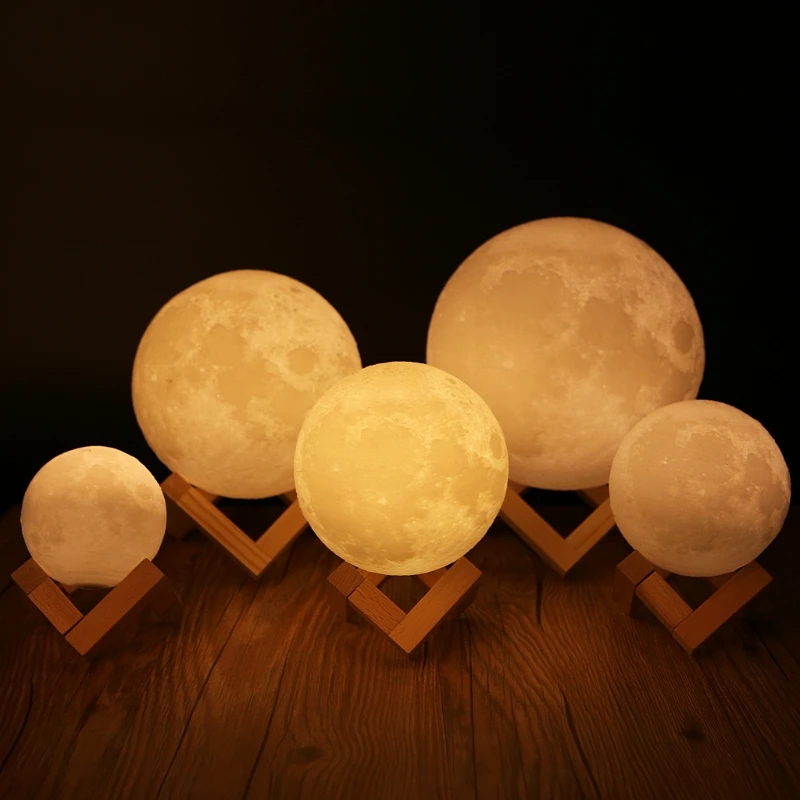 3D магический светодиодный светильник Luna ночник Луна настольная лампа usb зарядка сенсорный контроль домашний декор DXAF