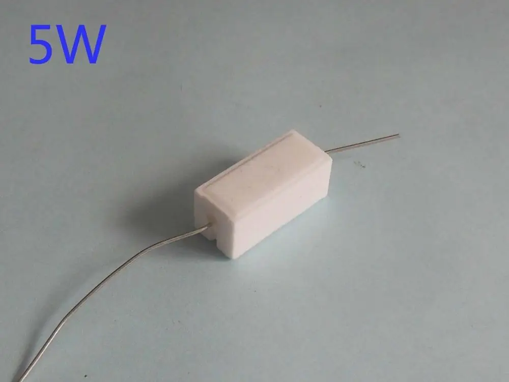 0.15 ohm R15J 10 шт. 5 Вт 0,01-0,82 Ом R01J-R82J резисторы для цемента ± 5% сопротивление - Цвет: 0.15 ohm R15J