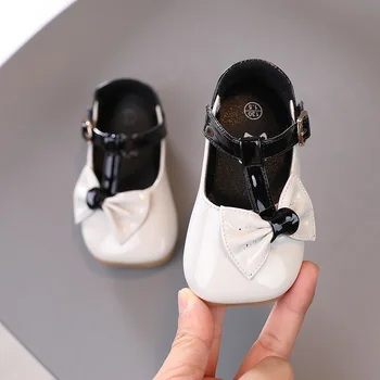

Baby Girls Shoes 2020 Autumn Infant Toddler Shoes Kids Children Non-slip Soft Bottom Bow-Knot Princess Shoes
