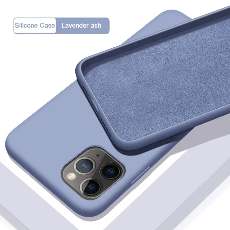 Силиконовый чехол для iPhone 11 Pro Max, чехол из мягкого ТПУ, матовый цветной чехол для телефона s, чехол для iPhone 6, 7, 8 Plus, 6 S, XS Max, XR X, чехол - Цвет: Lavender ash