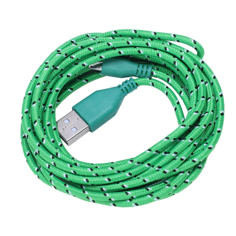 Универсальный 3M/10FT мини USB нейлоновый сетчатый кабель для передачи данных для samsung Galaxy S6