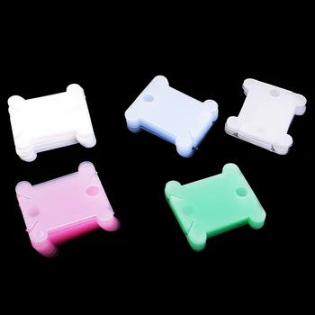 

50 Pieces Plastic Embroidery Floss Bobbins Card Floss Bobbins Thread Organiser Storage Holder