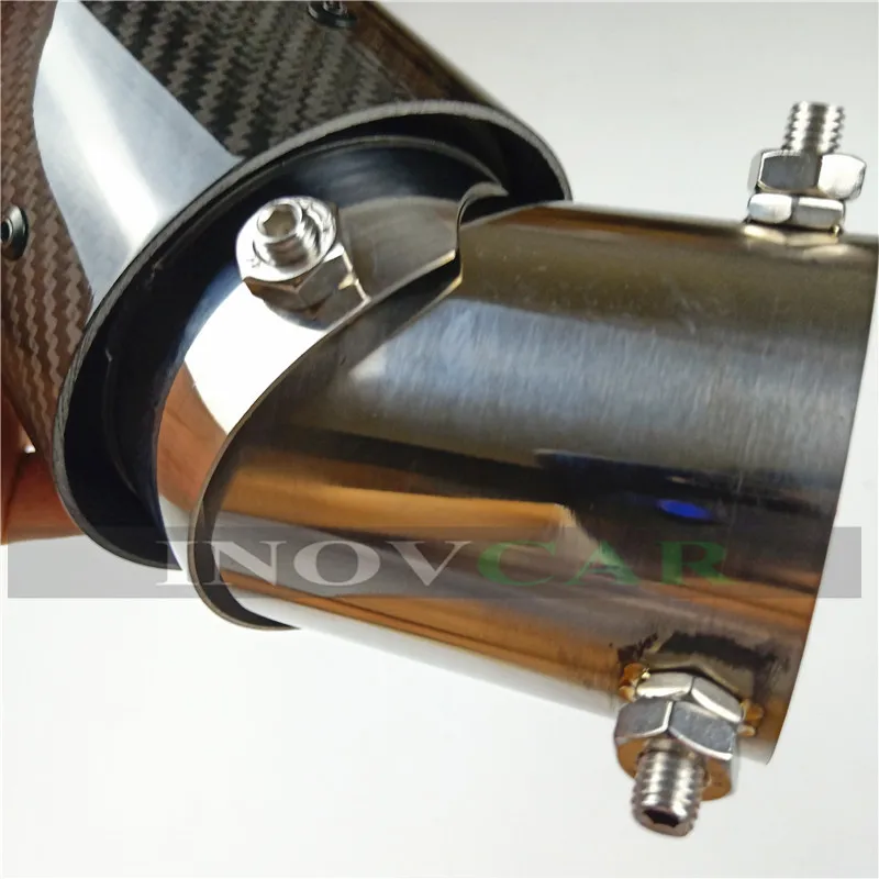 1 шт. Akrapovic автомобильные выхлопные системы глянцевый задний диффузор из карбона глушитель наконечник хвостового конца Универсальный нержавеющая сталь