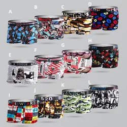New Mens Swimming Cloth Boxer Underwear Mens Summer Printing Hot Four Corner Trouser Head Mens Boxers Briefs