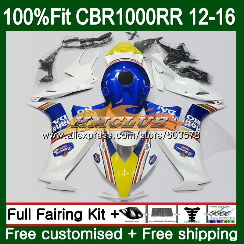Инъекций для HONDA CBR 1000RR 1000 RR 2012 2013 сине-белые 83CL. 66 CBR1000 RR CBR1000RR для детей возрастом 12, 13, 14, 15, 16 обтекатель