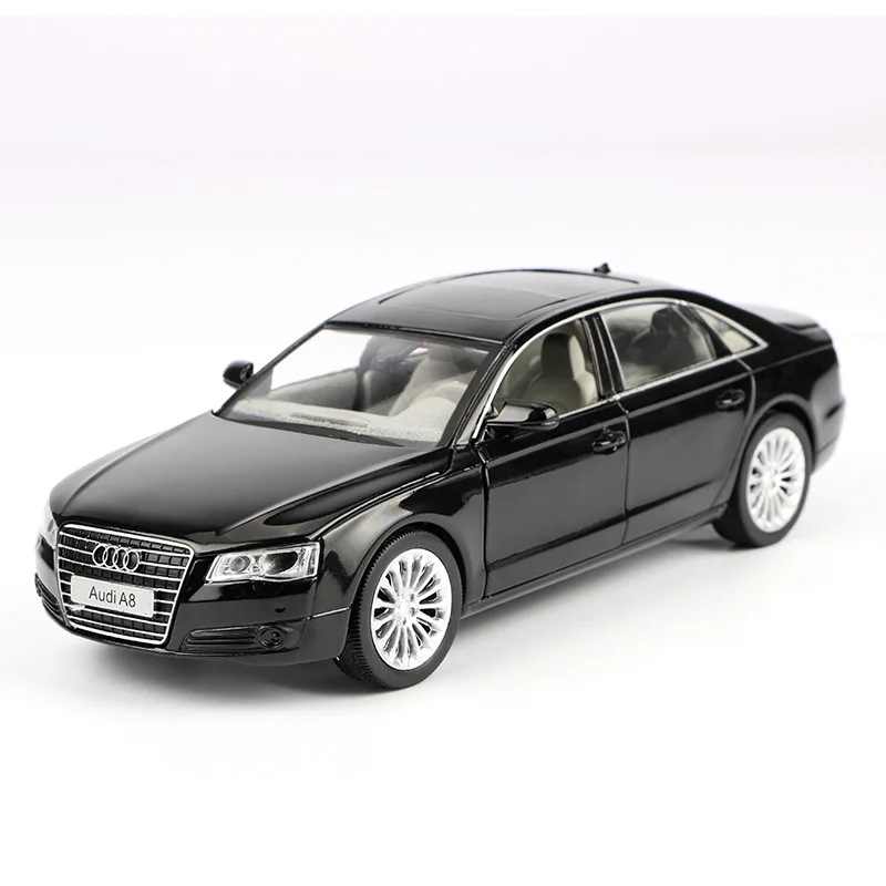 1:32 высокое моделирование Audi A8L звук и свет игрушка/машинка Модель автомобиля для детей Подарки