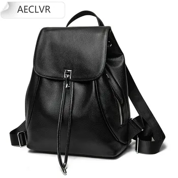 

leather Backpack Bags for Women 2020 Casual Fashion Small Black Laptop Backpack Women Leather Bookbag Purse backpack travel