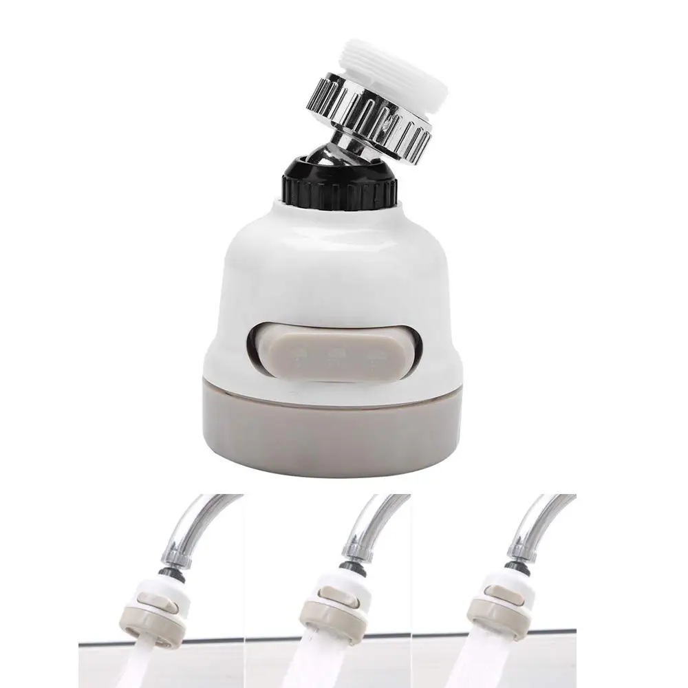

360 Degree Faucet Sink Aerator Head Shower Kitchen Moveable Tap Spray Head Splash Filter Diffuser 3 Modes Adjustable Tap Nozzle