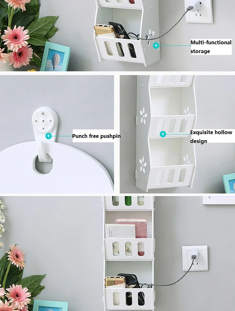 Wonder life Large Capacity Wall Shelves Multi-function Punch-for Storage Nordic Bathroom Storage Room Multi-layer Storage Rack