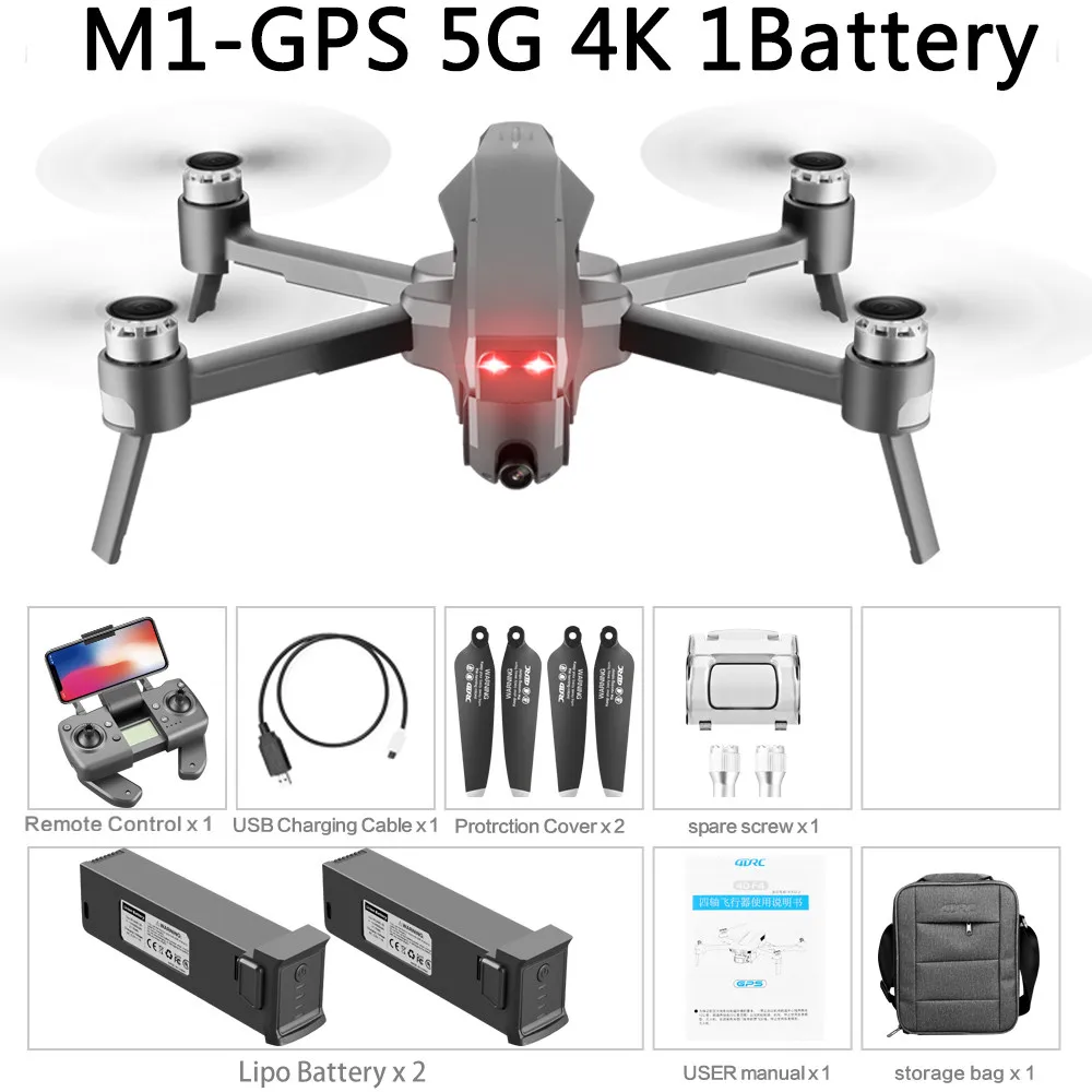 2021 M1 Pro 2 drone 4k HD mechanical 2-Axis gimbal camera 5G wifi gps system supports TF card drones distance 1.6km 7