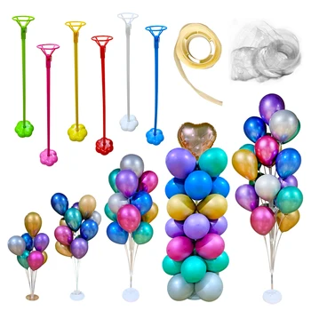 

75/104/130/160cm Balloon Stand Wedding Decorations Birthday Party Balloon Stick Column Holder Baloon Decor Kids Adult Parties