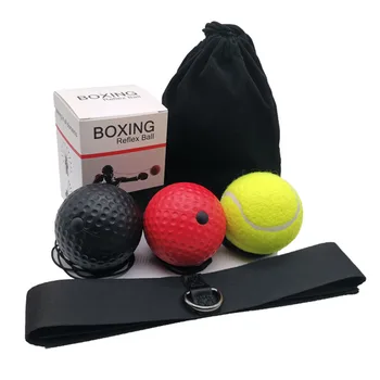 

Elastic Strap Boxing Ball Set Punching Exercise Reflex Speed Training Home Gym Head Band Storage Bag Workout Body Building PU