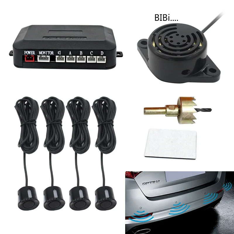 Парктроник для автомобилей парковочный датчик с 4 датчиками s радар заднего хода