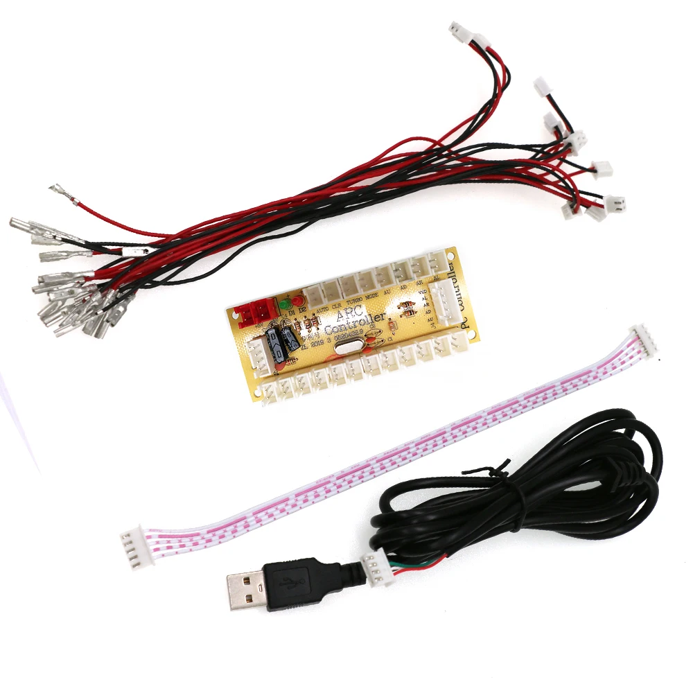 아케이드 게임 DIY 키트 제로 지연 USB 인코더 PC 라즈베리 파이 복사 Sanwa 조이스틱 미국 손잡이 Octagonl 13Pcs  푸시 버튼-Freehip.co.kr