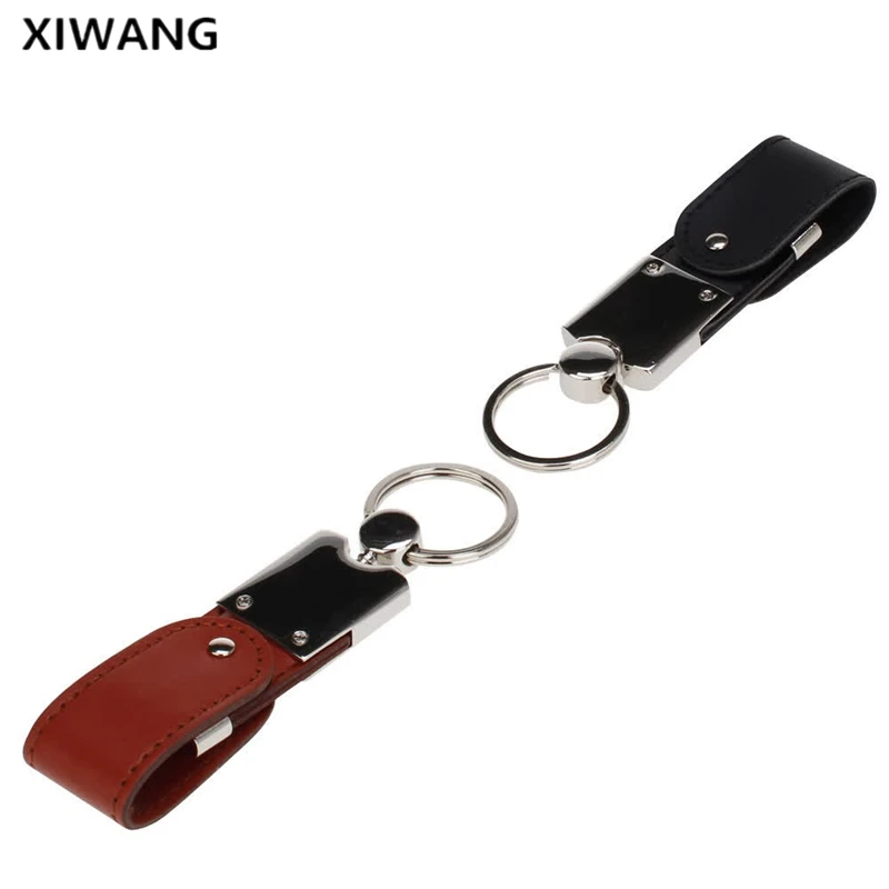 XIWANG настраиваемые, с логотипом из металла кожа USB3.0 Flash Drive 4 GB 8 GB 16 ГБ, 32 ГБ, 64 ГБ Бизнес ключ USB2.0 Интерфейс Memory Stick подарок