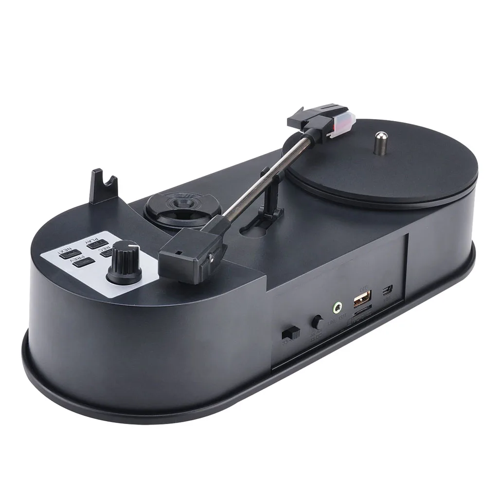 Мини USB проигрыватель с ременным приводом LP Виниловый проигрыватель аудио MP3