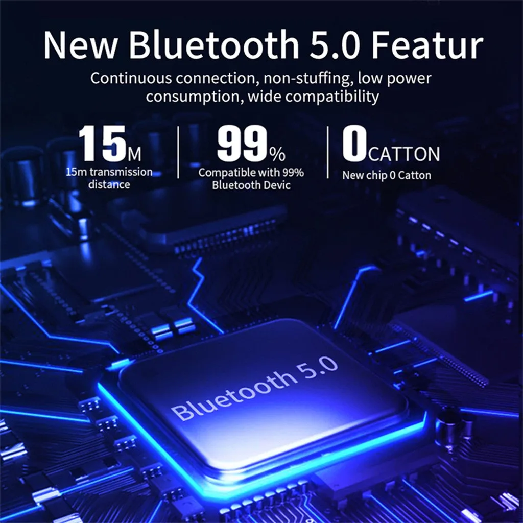 35# TWS Bluetooth наушники гарнитура 5,0 истинный беспроводной двойной в уши цифровой дисплей стерео наушники интеллектуальное шумоподавление