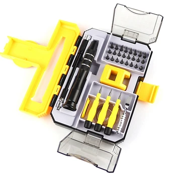 

34PCS Multi-Function Plum Screwdriver Screwdriver Tweezers Mobile Phone Repair Tool PC Mobile Phone Removal Manual Tool Kit