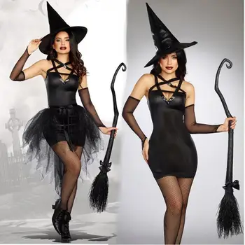 

Dancing Stage Costumes Halloween Costume Black Dress Little Witch Witch Witch Costume Dress Costume Sportswear