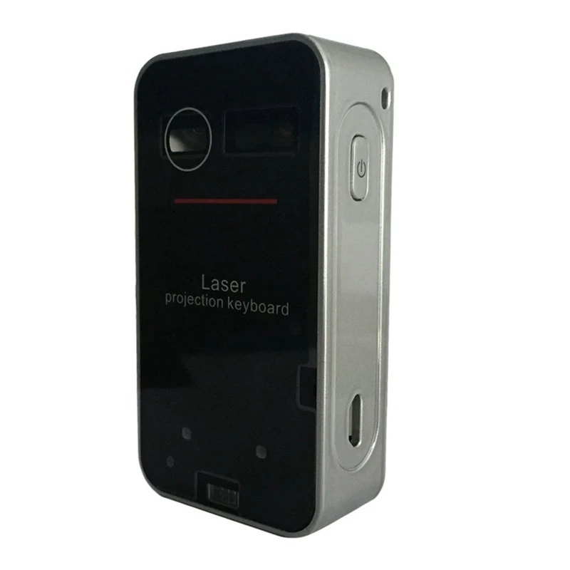 Виртуальная клавиатура Портативный беспроводной проекционный Bluetooth клавиатура для планшетных мобильных телефонов серебро + черный Abs