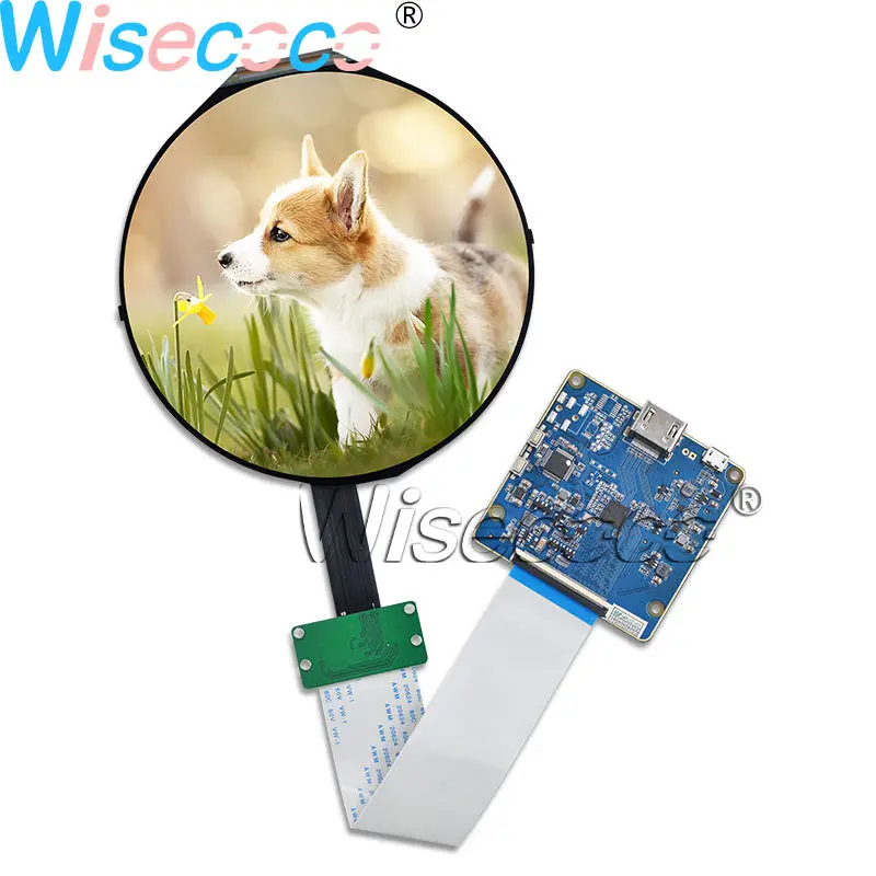 Whole Set Wisecoco 5 дюймов 1080P Круглый ЖК-экран ips дисплей 1080*1080 с MIPI HDMI USB контроллер драйвер платы - Цвет: Whole Set