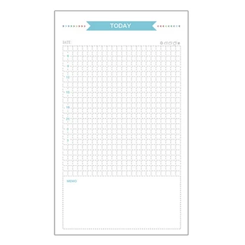 

40 Sheets A5 Size 6-Hole Paper Refills For Notebook Planner Journal Dairy (Grid)