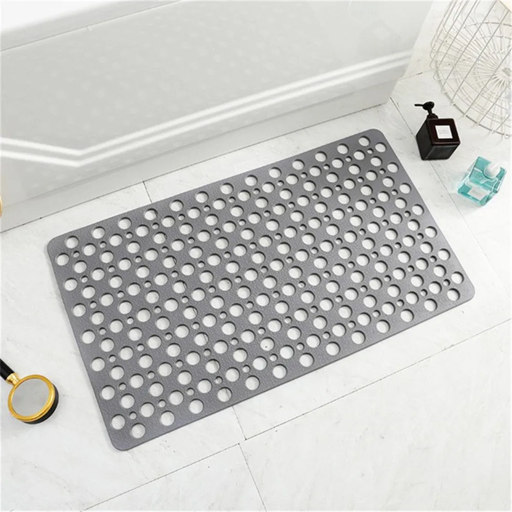 

Shower Bath Mat,Bathroom Environmental Protection Tasteless TPE Bathroom Mat Toilet Household Bathroom Hollow Hydrophobic Mat