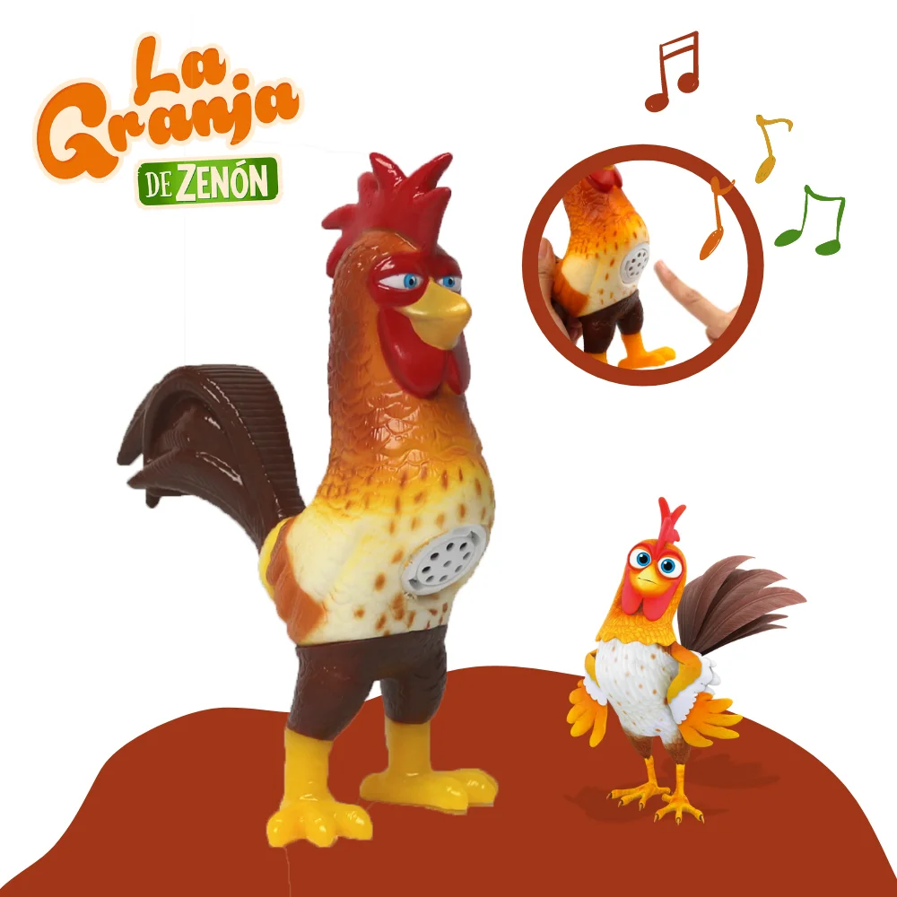 La Granja De Zenon Plush Stuffed Toy Singing Animal For Children plush rooster Gallo Bartolito |