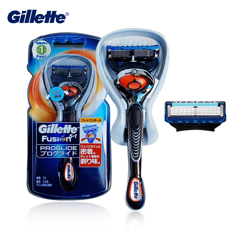Gillette Fusion Straight Razor Flexball Ball Man