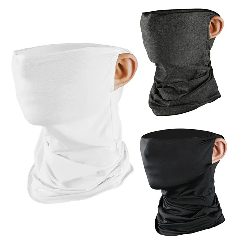 

Balight Windproof Cycling Scarf UV Protection Windproof Fishing White Black Bandana Headwear With 1pc Filter