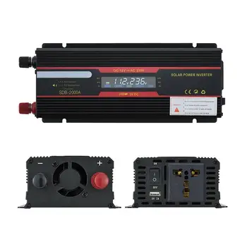 

AOZBZ 12V 220V 6000W Peak Power Inverter Voltage Converter Transformer 12V/24V To 110V/220V With LCD Display Car Inverter