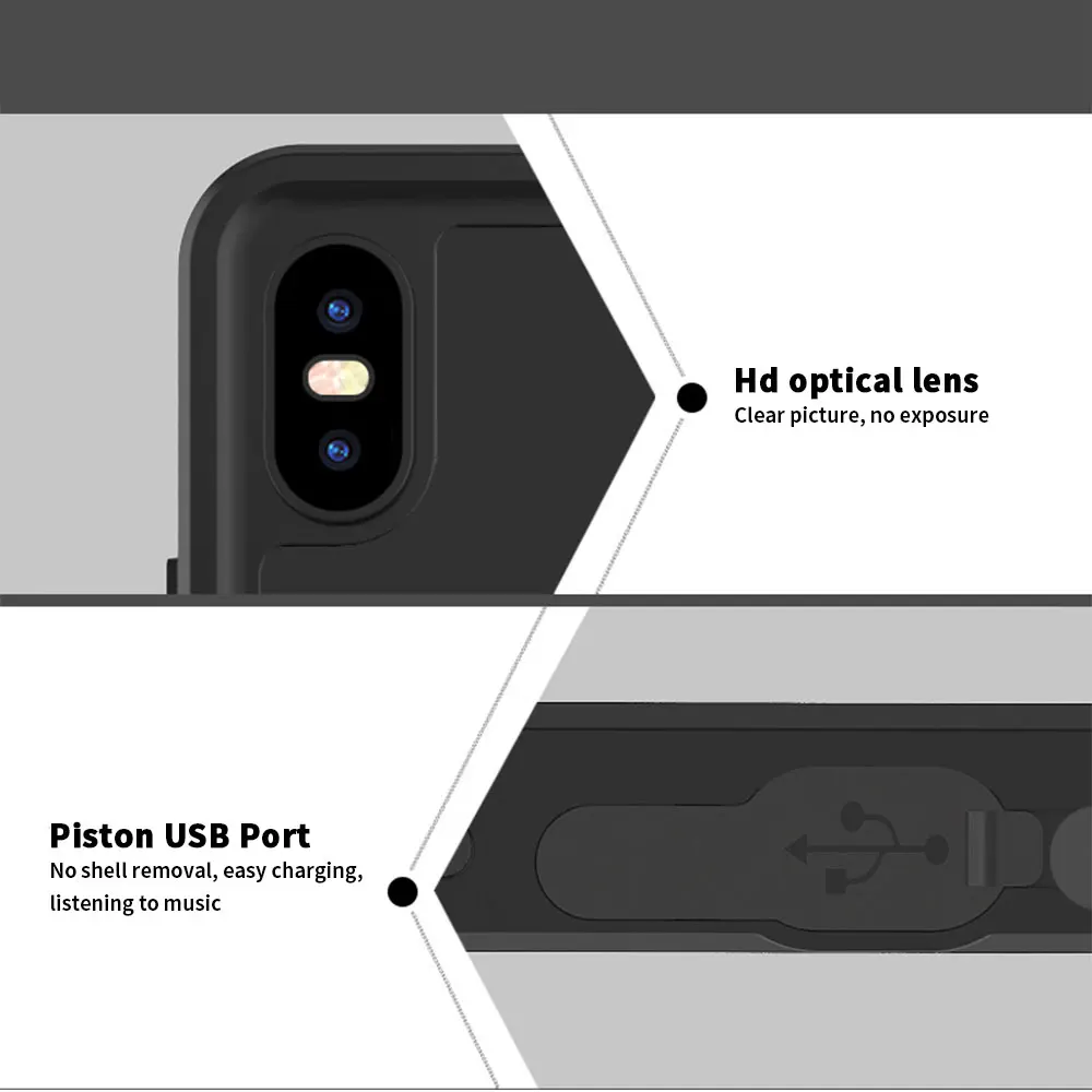 Водонепроницаемый чехол для iPhone X XS XR, Прозрачный ударопрочный чехол из ТПУ для мобильного телефона, высококачественный чехол для iPhone X S Max