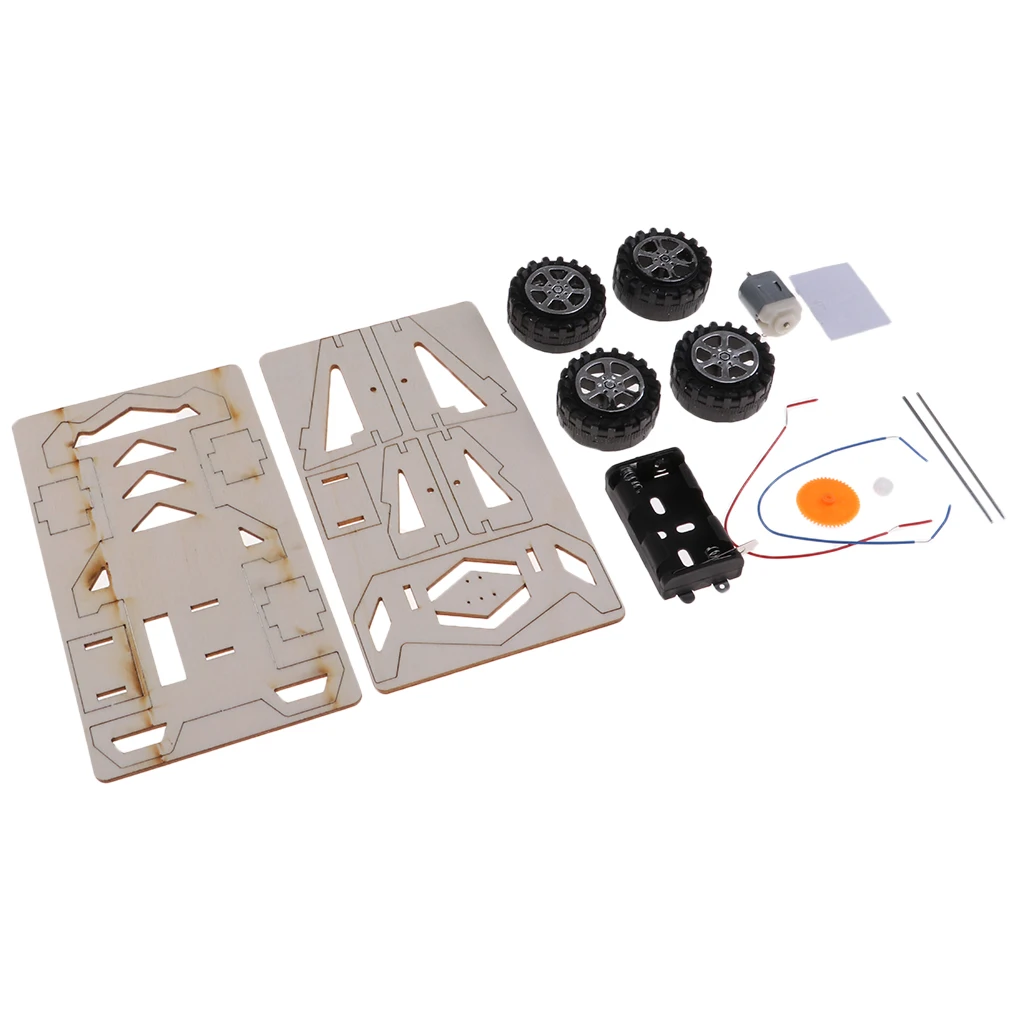 DIY Airplane Model Physical Building Blocks Kits Solar Powered Assembled Educational Toy