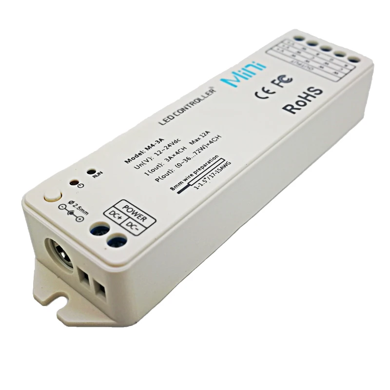 LTECH LED RGBW Ʈѷ,  RF  DC, 12V, 24V Է, 3A, 4 ä, 12A, 288W , RGB RGBW Ʈ , 2.4Ghz, ǰ