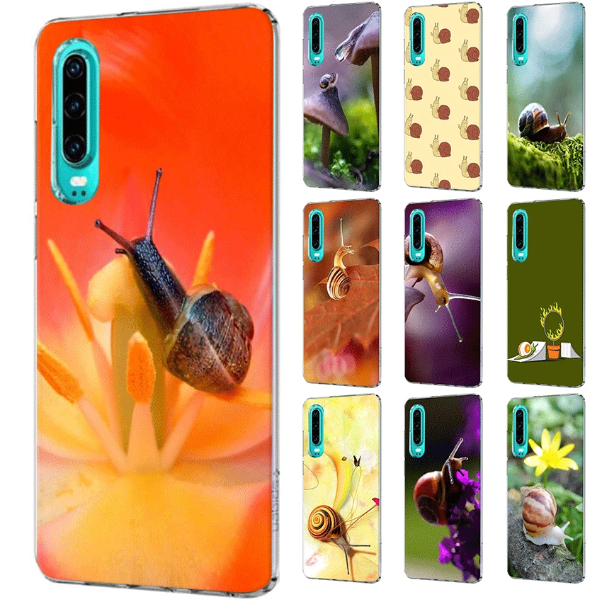 

Mobile Phone Case For Huawei Nova 2i 3 3i 4 5i 2 3 4 Y5 Y6 Y7 Y9 Prime Mate 10 20 Pro Lite Hard Cover Snails