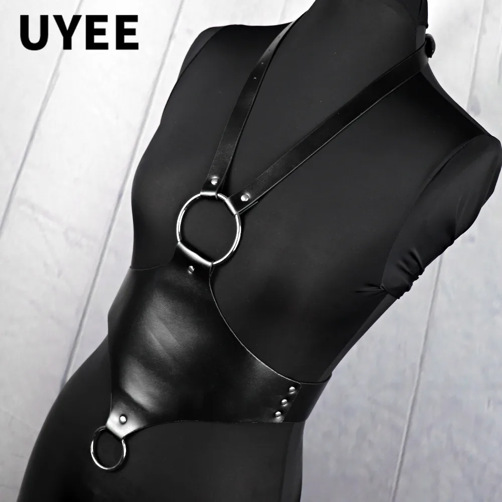 

UYEE PU Leather Harness Blet Gothic Sexy Body Suspenders Belt For Women Bondage Adjustable Belt For Clubwear Harajuku Straps