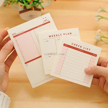 

Planner Memo Pad Check List Weekly Monthly Plan Note Paper Scheduler 60 Sheet