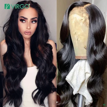 

Virgo 8-26 Inch 13x4 Lace Front Human Hair Wigs 4x4 Closure Wig Body Wave Wig With Baby Hair for Black Women 150 Density Remy