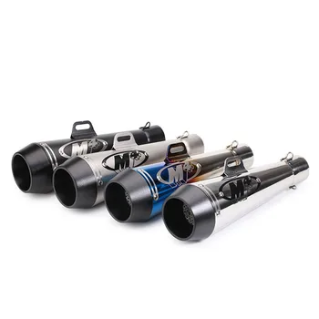 

Motorcycle Exhaust Pipe M4 Exhaust Pipe Back Pressure Exhaust Pipe For R6 CBR1000 piaggio ZX6R ZX10R M4 CB400 Exhaust Tube